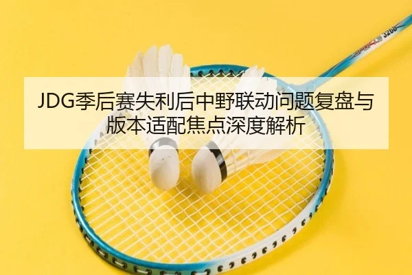 JDG季后赛失利后中野联动问题复盘与版本适配焦点深度解析 | kaiyunsport